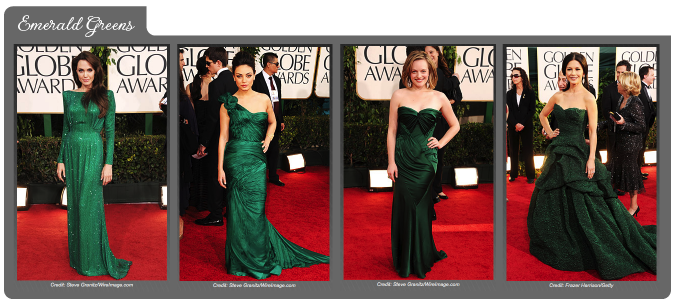 Golden Globe Color Trend Emerald Green